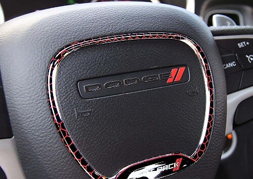 Anneau de décoration bombé de garniture de volant Scat Pack pour Dodge Challenger ou Charger