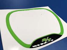 Anneau de garniture de volant R/T, emblème citron vert en forme de dôme, autocollant Challenger Charger Dodge
 2