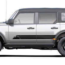 Autocollant Bande Latérale Décorative Rétro Vintage Héritage Montagnes Pour Toyota 4Runner 3