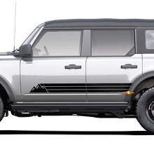 Retro Vintage Heritage Wave Rocker Panneer Decal Side Stripe Stripe Sticker Fit Toyota 4Runner 2
 3