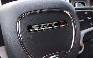 Volant SRT Supercharged emblème bombé décalcomanie Challenger Charger Dodge
