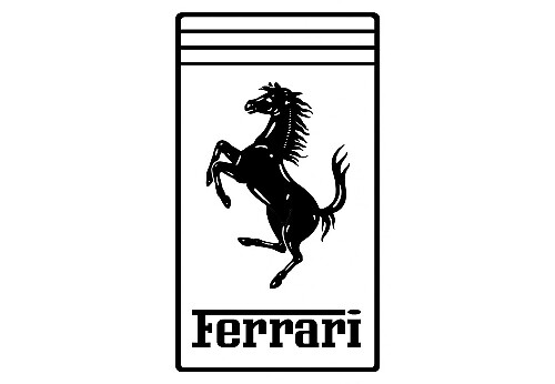 Autocollant universel en vinyle logo Ferrari