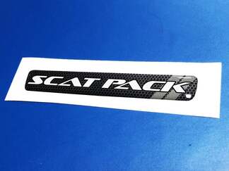 Volant Scat Pack Grille texture emblème bombé décalcomanie Challenger Charger Dodge Scatpack
