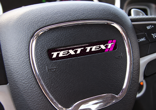 Scat Pack Style TEXT TEXT Purple Honeycomb Domed Strip — Autocollant vinyle (volant) pour Dodge Challenger