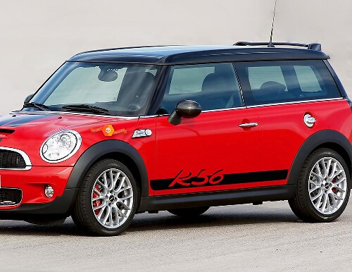 Kit d'autocollants vinyle bande latérale lettrage R56 pour Mini Cooper R56 2006-2013