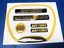Ensemble de Daytona 392 jaune volant garniture anneau emblème en forme de dôme autocollant autocollant chargeur Dodge
 3