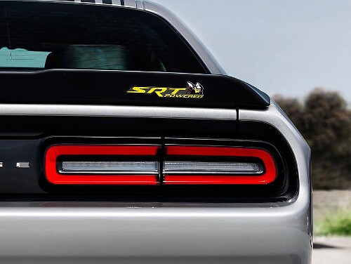Autocollant Badge Bombé SRT pour Dodge Challenger ou Charger