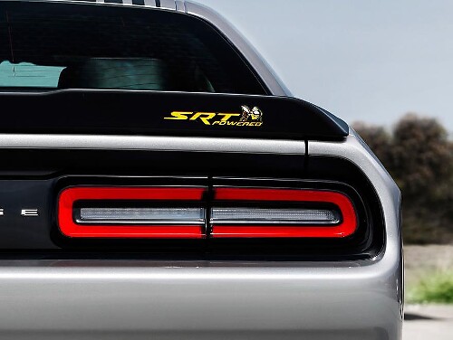 Autocollant Badge Bombé SRT pour Dodge Challenger & Charger_1