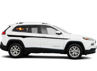 2014-2019 Jeep Cherokee Side Stellar Stripe Cherokee Décalques graphiques Stripes
