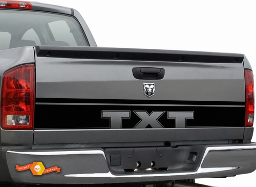 TXT Lower Tailgate Outline Band Hayon Autocollant vinyle pour Dodge Ram 1500
