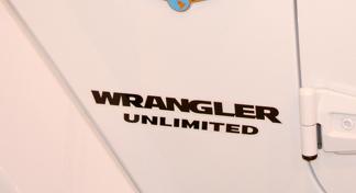 2 Wrangler Unlimited CJ TJ YJ JK XJ Sticker autocollant toutes couleurs
