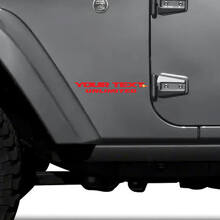 Autocollant Vinyle Latéral Personnalisé Illimité pour Jeep Wrangler_2