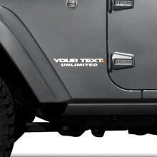 Autocollant Vinyle Latéral Personnalisé Illimité pour Jeep Wrangler_3