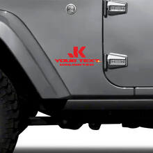 Set de décalcomanies latérales en vinyle personnalisées JK Unlimited pour Jeep Wrangler_3