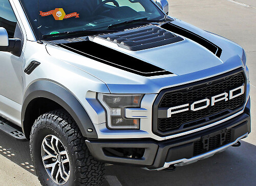 Kit de graphiques pour capot Autocollant en vinyle 3 pour Ford F150 Raptor 2017-2018