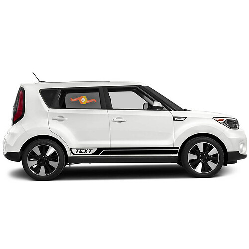 Autocollant graphique à rayures pour panneau de bascule inférieur latéral, pour Kia Soul
