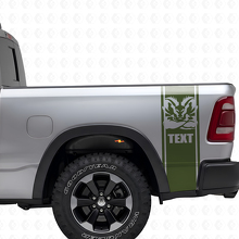 Ensemble de décalcomanies en vinyle style bande latérale Hemi personnalisée pour Dodge Ram 1500 2500_3