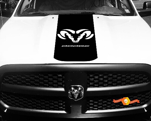 Dodge Ram 1500 2500 3500 Vinyl Racing Stripe RAM Dodge Hood Stickers Autocollants #24
