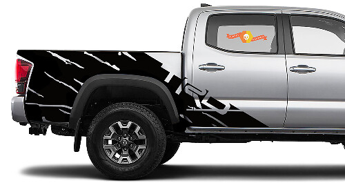 Kit d’autocollants en vinyle style TRD pour bas de caisse de benne pour Toyota Tacoma