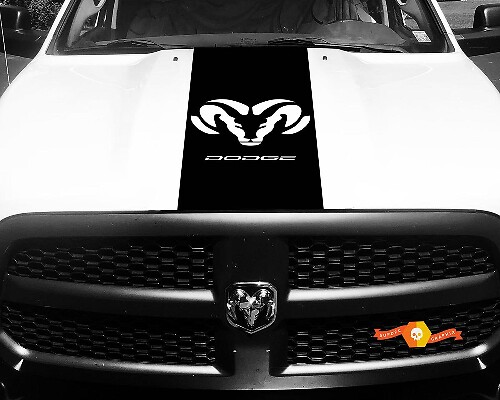 Dodge Ram 1500 2500 3500 Vinyl Racing Stripe RAM Dodge Hood Stickers Autocollants #28
