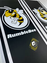 Autocollant en vinyle bande latérale style Rumble Bee pour Dodge Ram_2