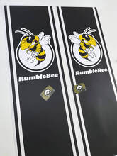 Autocollant en vinyle bande latérale style Rumble Bee pour Dodge Ram_3