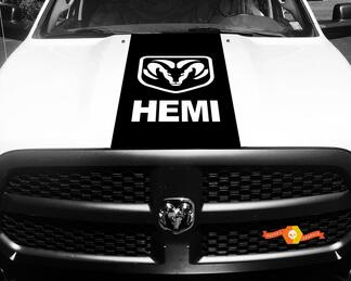 1500 2500 3500 Truck Vinyl Racing Stickers Stripe Hemi Ram Dodge Hood Stickers #74
