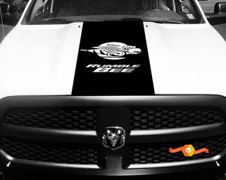 1500 2500 3500 Truck Vinyl Racing Stripe Dodge Rumble Bee Hood Stickers Autocollants #82
