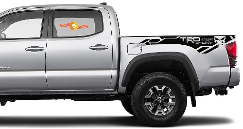 Kit d'autocollants latéraux en vinyle TRD 4x4 Sport Punisher pour benne Toyota Tacoma 2016-2020