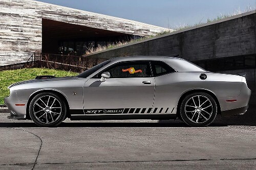 2X autocollants vinyle latéraux graphiques rallye 2 pour Dodge Challenger