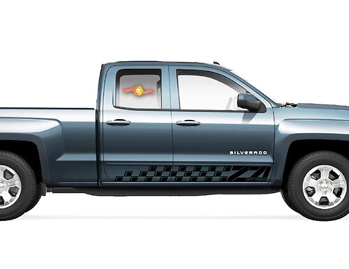 2X Chevrolet Silverado Z71 côté vinyle décalcomanies graphique rallye autocollant kit
