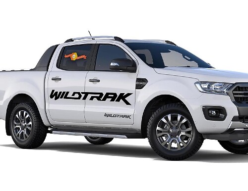 2X 2016-2018 FORD RANGER Wildtrak Vinyle Portes Autocollant Stickers Graphiques
