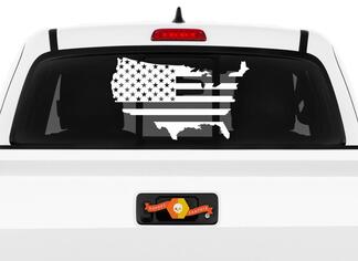 Drapeau américain USA US États-Unis Amérique Sticker autocollant camion voiture fenêtre
