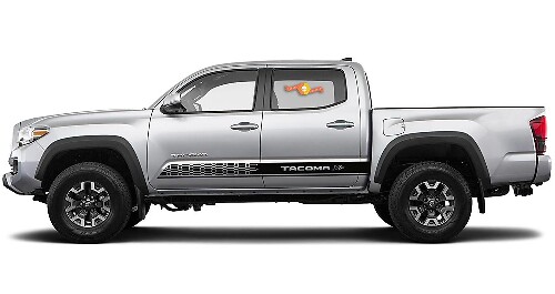 2X Toyota Tacoma 2016-2019 (X-P) côté vinyle autocollants graphiques kit d'autocollants de rallye
