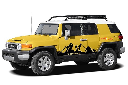 Kit d'autocollants en vinyle pour flanc de montagne pour Toyota FJ Cruiser