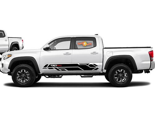 Autocollant vinyle côté à motif géométrique TRD PRO pour Toyota Tacoma 2016-2020
