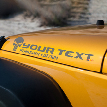 Autocollant Vinyle Capot Édition Rubicon Punisher pour Jeep Wrangler 2