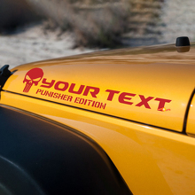 Autocollant Vinyle Capot Édition Rubicon Punisher pour Jeep Wrangler 3