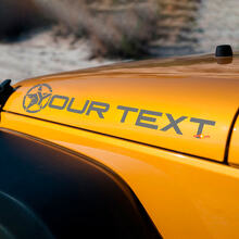 Autocollant vinyle capot édition étoile militaire personnalisée pour Jeep Wrangler 2