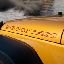Autocollant vinyle personnalisé pour capot pour Jeep Wrangler Rubicon 3