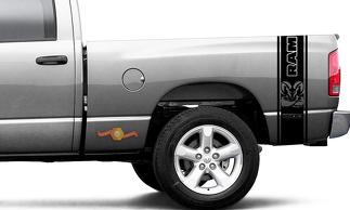 Dodge Ram 1500 Sticker Ram Strong Sticker Vinyl Graphic Truck Bed Side Stripes
