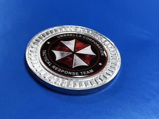 Badge 3D Umbrella Corp Team Emblème de côté de lit en métal et aluminium pour Jeep Wrangler JL JK YJ TJ
