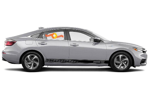 Autocollants de décalcomanies en vinyle à rayures de panneau de bas de course de course pour 1999 - 2019 Honda Insight EX style #2
