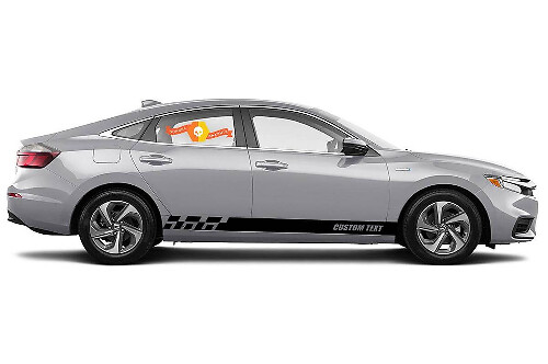 Autocollants en vinyle à rayures pour panneau de bas de course de course pour Honda Insight EX style #4 de 1999 à 2019
