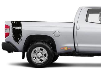 Toyota Tundra Tacoma TRD autocollant vinyle graphique camion lit côté rayures
