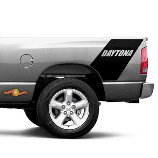 Autocollant en vinyle Daytona Dodge Ram 1500 Bed Side Racing à rayures arrière 2

