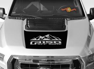 FORD F-150 Raptor SVT Hood Graphics 2015-2019 - Autocollants Ford Racing Stripe
