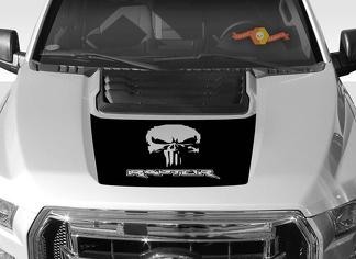 FORD F-150 Raptor Punisher SVT Hood Graphics 2015-2019 - Autocollants Ford Racing Stripe
