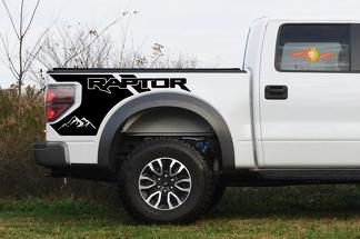 Ford Raptor montagnes Chevet Graphics - Décalcomanies Raptor 2010-2014 - Autocollants Raptor
