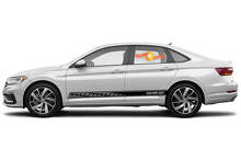 Autocollants en vinyle à rayures pour panneau à bascule de course pour Volkswagen Jetta GLI
 3